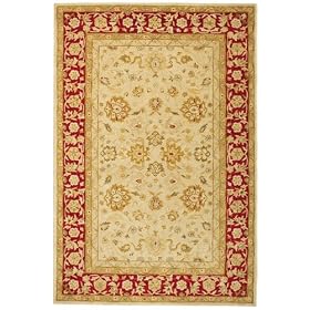 Hampton Area Rug, 6'ROUND, IVORY RED