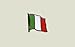 Pin's (épinglette) Drapeau Italie - 2 x 2 cm