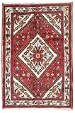 IMAGE OF 3'2 x 4'9 Handmade Knotted Persian Hamadan Semi-antique Area Rug From Iran/Persia - 47521