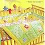 Sesame Street 3 Piece Crib Bedding Set - Comforter, Bumper Guard & Fitted Sheet