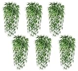 SIX 29" Artificial Bamboo Grass Hanging Bushes