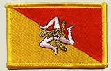 Écusson brodé Italie Sicilie - 8 x 6 cm