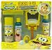 Spongbob Squarepants Groom & Go Bath Set, 6 Piece Set, Includes: Mirror, Play Razor, Bath Foam, Shampoo, Hair Gel And Comb, Berry Scent
