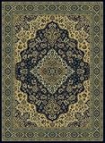 Traditional Area Rug, Radici Castello 3'x5' Navy