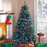 BrylaneHome 6' Pre-Lit LED Tree (GREEN,0)