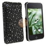 Rare Black Rhinestone Bling Case Compatible With iphone 3G 3Gs