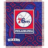 Philadelphia 76ers NBA Triple Woven Throw (Tattoo Series) (48x60")