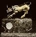 Wall Street Bull - Statue Clock - Magnificent !!