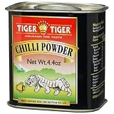 Tiger Indian Spices Chili Powder 4.4 Ounce Tins Pack of 6 by Tiger Tiger