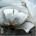 Lotus Bloom I Original Hand-Painted Oil on Canvas Wall Art - 32x32"