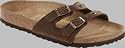 Birkenstock Sandal ''Ibiza'' from Waxy Leather in loop terracotta with a regular insole