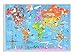 Stupell Home DÃ©cor Our Big Beautiful World Map Wall Plaque Art, 10 x 0.5 x 15, Proudly Made in USA