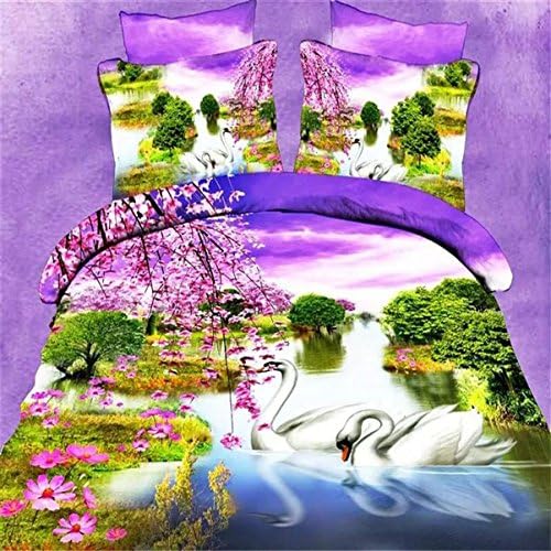 2016 stamp set of four cotton Swan boutique 3D activity rose peony flowers in three colours and patterns , Figure 3 , 200*230cm