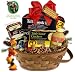 DELUXE CHEESE & MEAT GIFT BASKET - Extra Sharp Cheddar Cheese & Beef Summer Sausage