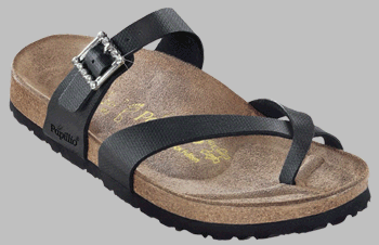 Papillio Zehensteg ''Tabora'' aus Birko-Flor in ballistic anthracite mit normalem Fussbett