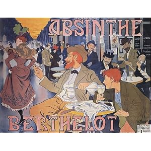DRINKING ABSINTHE BERTHELOT BAR GIRL BRUSSELS BELGIUM SMALL VINTAGE POSTER REPRO DRINKING ABSINTHE BERTHELOT BAR GIRL BRUSSELS BELGIUM SMALL VINTAGE POSTER REPRO