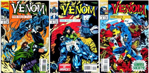 Venom - The Mace #1-3 Complete Limited Series (Marvel Comics 1994 - 3 Comics)