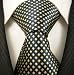 Neckties By Scott Allan 100% Woven Tie, Navy Blue Yellow Neckties (Diamond)