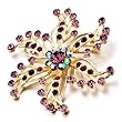 Flower Feburary Birthstone Brooches And Pins