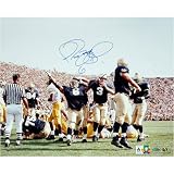 Jerome Bettis Notre Dame - Arms In Air vs. Michigan - Autogaphed 16x20 Photograph