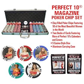 Perfect 10R Deluxe 500 Clay-Filled Poker Chip Set by 