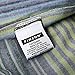 Amazon Brand – Pinzon Lightweight Cotton Flannel Duvet Set - Full/Queen, Blue Stripe