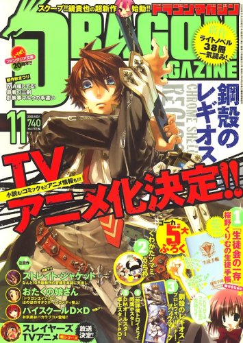 Cover image : DRAGON MAGAZINE (ドラゴンマガジン) 2008年 11月号 [雑誌]