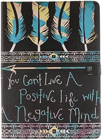 iPad Pro12.9 Case, X-Master® [Slim Fit] [Stand Feature] Folio Flip PU Leather Case Cover Skin Back Case for Apple iPad Pro12.9Inch 2015 Release (Tribe Feather)