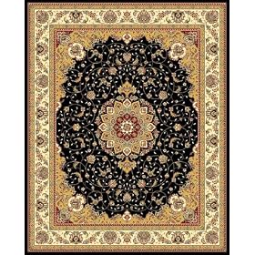 Limoux Area Rug, 7'9x10'9, BLACK IVORY