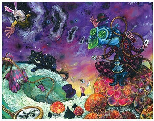 Wonderland Art - Alice in Wonderland Poster Art - Surreal Art - Mixed Media Art - "Wonderland" by Black Ink Art