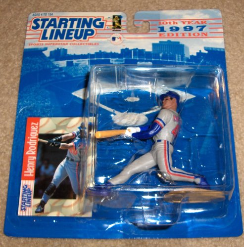 MLB Action Figure: 1997 Henry Rodriguez MLB Starting Lineup Figure-MLB Action Figure-MLB Figures-Major League Baseball Action Figures-Major League Baseball  Figures-Baseball Action Figures