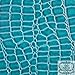 Vinyl Crocodile Turquoise Fake Leather 54 Inch Wide Fabric by The Yard (F.E.