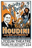 Do spirits return? Houdini says no 16X24 Canvas Giclee
