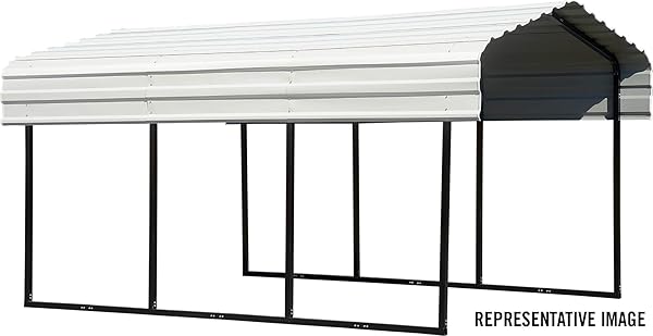 Arrow 10 X 20 X 7 29 Gauge Carport With Galvanized Steel Roof