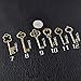 48pcs Antique Vintage Skeleton Keys Lot Heart Bow Punk Charm Necklace Pendants