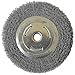 Westward 4EDR1 Wire Wheel, 6 In D, Steel, 0.0140 Wire