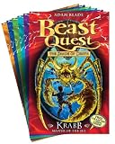 Buy : Beast Quest Series 5, 6 Books & Cards, RRP £29.94 (Krabb Master of the Sea; Hawkite Arrow Of The Air; Rokk The Walking Mountain; Koldo The Arctic Warrior; Trema The Earth Lord; Amictus The Bug Queen; Beast Quest Cards)