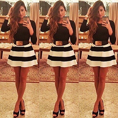 Long Sleeve Striped Dress ZX925A (S)