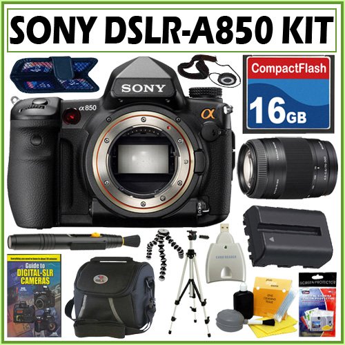 Sony DSLR Alpha DSLR-A850 24.6MP Digital SLR Camera + Sony 75-300 Zoom Lens DLX Kit