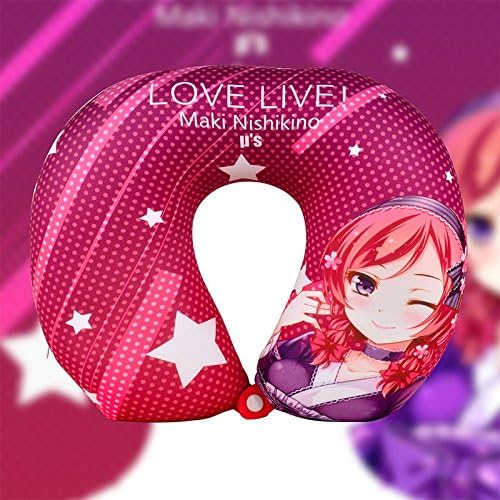 love live Minami Kotori/ Yazawa Nico /Nishikino Maki massage U shaped pillow Ultra Comfort Massage Travel Neck Pillow car Drive Pillows (maki)
