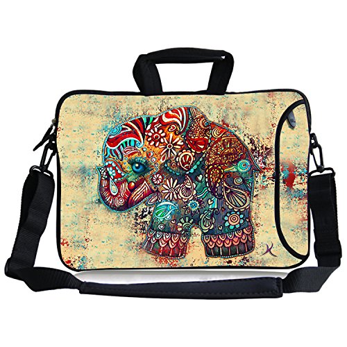 TsuiWah(TM) 13Inch Cute Colorful Retro Elephant Design Waterproof