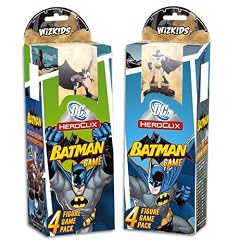 Wizkids Games 04249 - Hero Clix DC Batman Booster Deutsch, 4 Figuren
