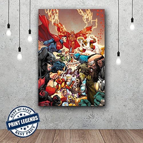 Justice League Comic Book Canvas Print - Canvas Art - Wall art - Framed Print