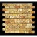 Scabos 1 X 2 Tumbled Travertine Brick Mosaic Tile