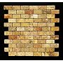 Scabos 1 X 2 Tumbled Travertine Brick Mosaic Tile