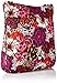 Vera Bradley Women's Cotton Triple Zip Hipster Crossbody Purse, Rosewood, One Size