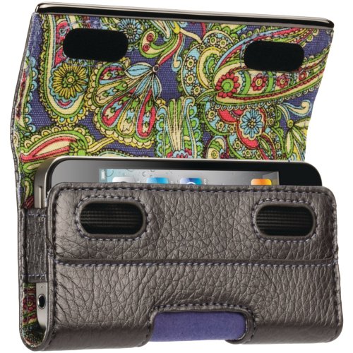Griffin Elan Holster Metal Leder Umh&auml;ngetasche f&uuml;r iPhone 4G schwarz platinum Preisvergleich