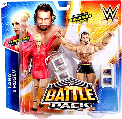 WWE Battle Pack Series #34: Lana vs. Rusev Action Figure (2-Pack)