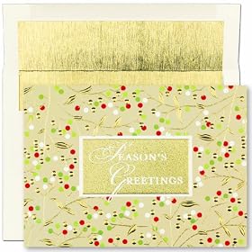 Berries Greetings Boxed Christmas Cards