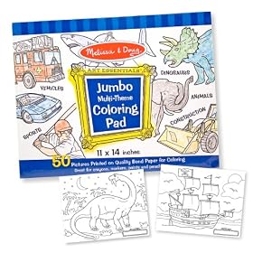 Melissa & Doug Jumbo Coloring Pad - Blue